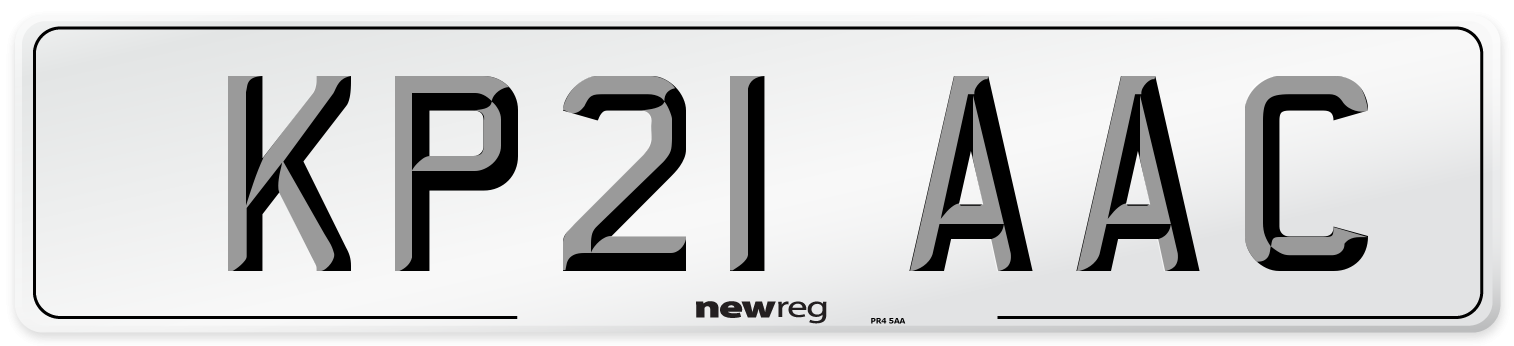KP21 AAC Number Plate from New Reg